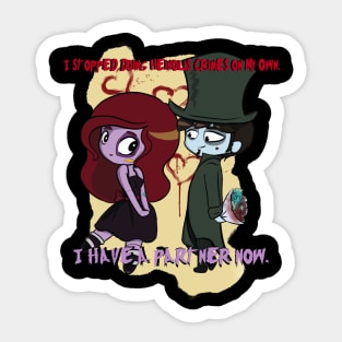 Partners in Crime Sticker